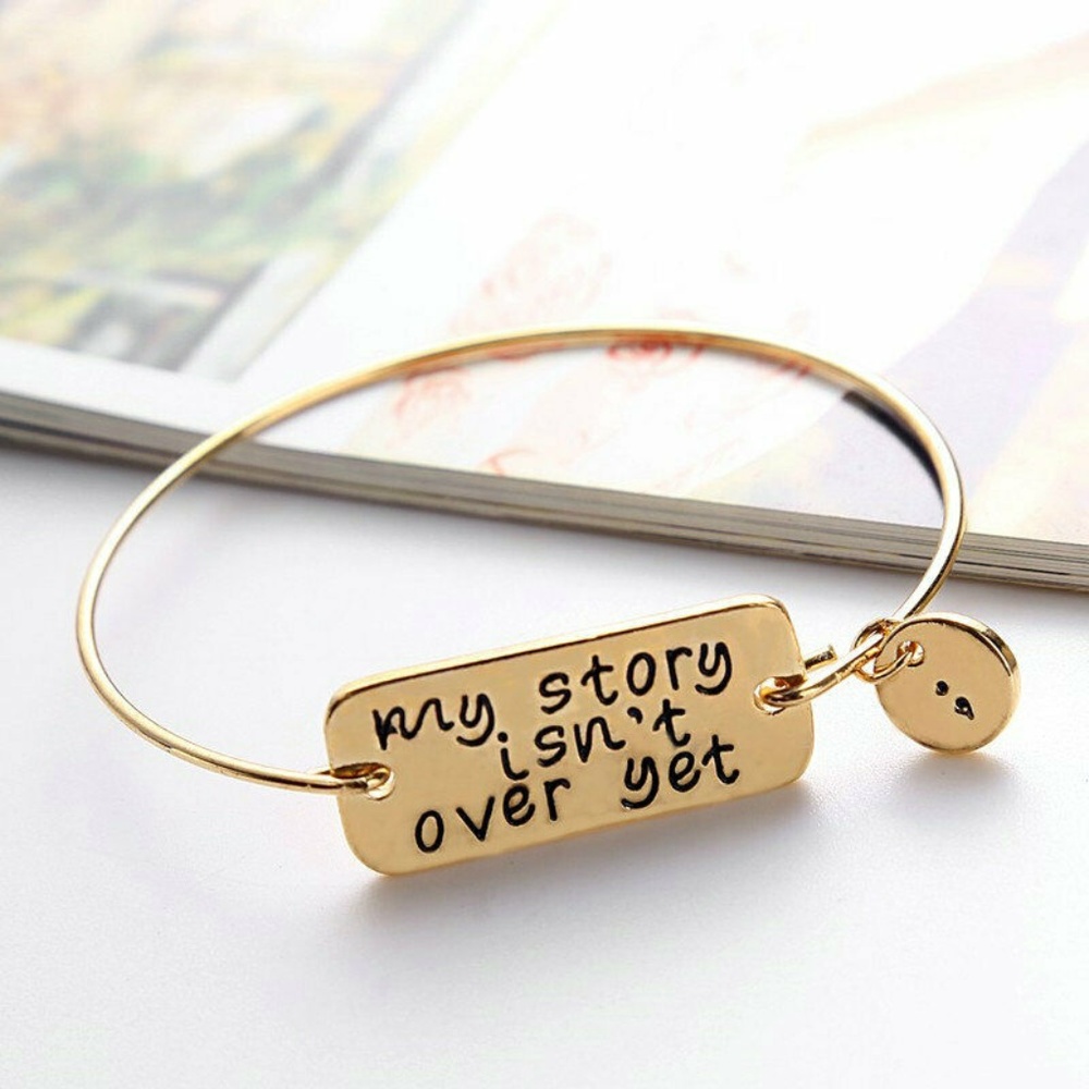 My story isn't over yet (semicolon)